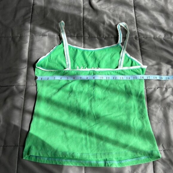 Vintage y2k glam chick kelly green cami‎ tank top No boundaries Size XL - Picture 4 of 5